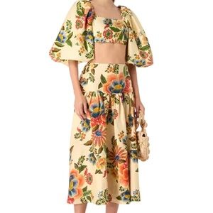 Fancy D- Delicate Garden Midi Skirt Set XL